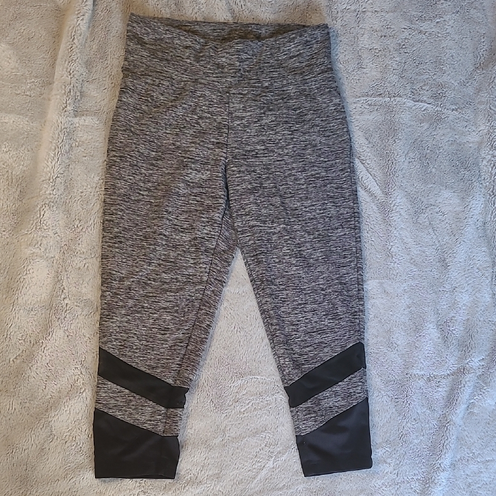 Gray and Black Leggings